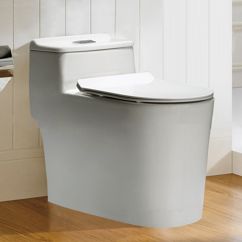 Modern One Piece Toilet Bowl Floor Mount Flush Toilet with Seat 12" Clearhalo 'Bathroom Remodel & Bathroom Fixtures' 'Home Improvement' 'home_improvement' 'home_improvement_toilets' 'Toilets & Bidets' 'Toilets' 6203591