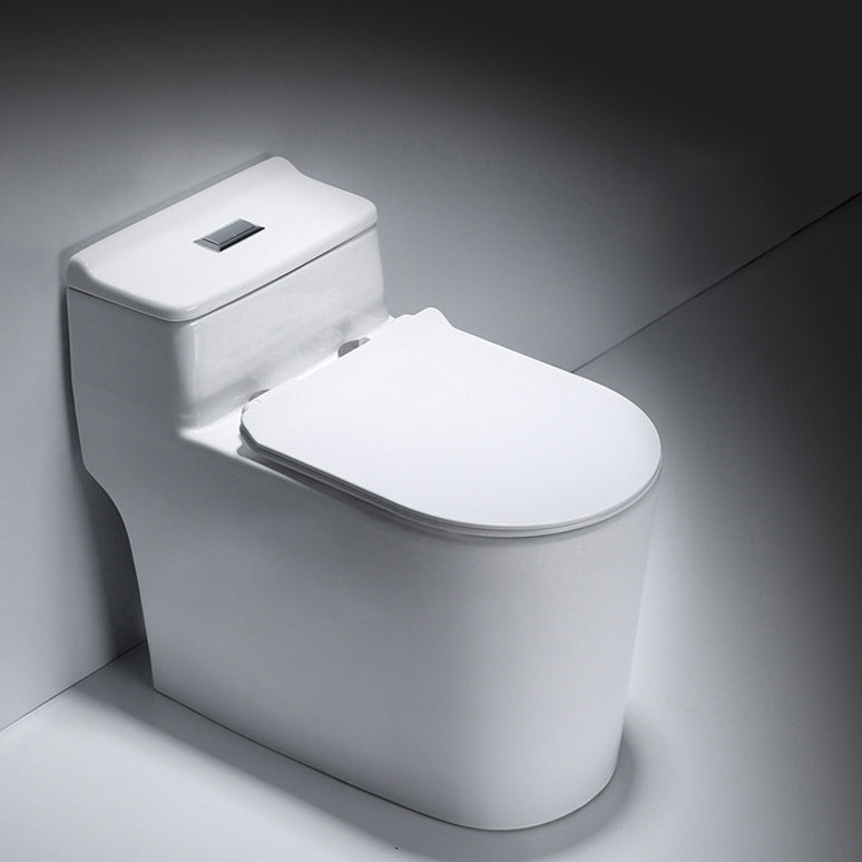 Modern One Piece Toilet Bowl Floor Mount Flush Toilet with Seat 10" Clearhalo 'Bathroom Remodel & Bathroom Fixtures' 'Home Improvement' 'home_improvement' 'home_improvement_toilets' 'Toilets & Bidets' 'Toilets' 6203592