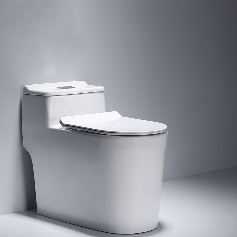 Modern One Piece Toilet Bowl Floor Mount Flush Toilet with Seat 14" Clearhalo 'Bathroom Remodel & Bathroom Fixtures' 'Home Improvement' 'home_improvement' 'home_improvement_toilets' 'Toilets & Bidets' 'Toilets' 6203594