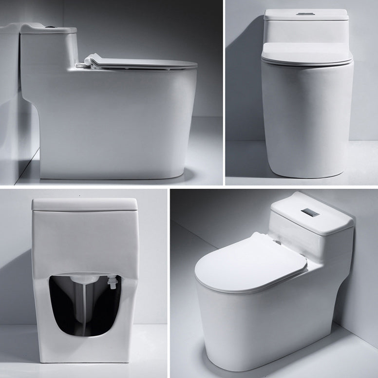 Modern One Piece Toilet Bowl Floor Mount Flush Toilet with Seat Clearhalo 'Bathroom Remodel & Bathroom Fixtures' 'Home Improvement' 'home_improvement' 'home_improvement_toilets' 'Toilets & Bidets' 'Toilets' 6203596