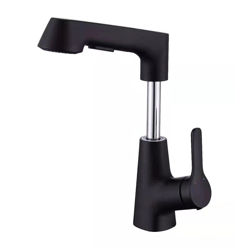 Industrial Style Widespread Faucets Lever Handles Faucets for Bathroom Black Clearhalo 'Bathroom Remodel & Bathroom Fixtures' 'Bathroom Sink Faucets' 'Bathroom Sinks & Faucet Components' 'bathroom_sink_faucets' 'Home Improvement' 'home_improvement' 'home_improvement_bathroom_sink_faucets' 6211586
