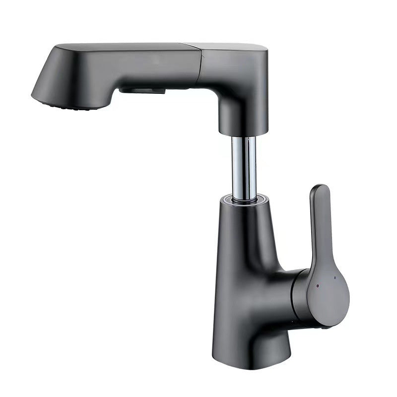 Industrial Style Widespread Faucets Lever Handles Faucets for Bathroom Grey Clearhalo 'Bathroom Remodel & Bathroom Fixtures' 'Bathroom Sink Faucets' 'Bathroom Sinks & Faucet Components' 'bathroom_sink_faucets' 'Home Improvement' 'home_improvement' 'home_improvement_bathroom_sink_faucets' 6211587