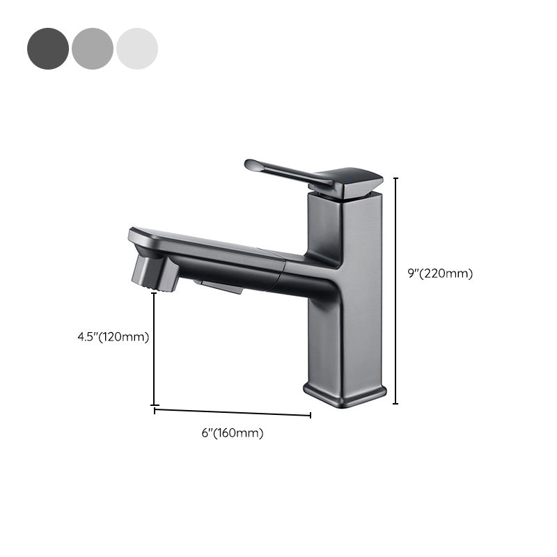 Contemporary Vessel Faucet Lever Handles Low Arc Copper Vessel Faucet Clearhalo 'Bathroom Remodel & Bathroom Fixtures' 'Bathroom Sink Faucets' 'Bathroom Sinks & Faucet Components' 'bathroom_sink_faucets' 'Home Improvement' 'home_improvement' 'home_improvement_bathroom_sink_faucets' 6211614