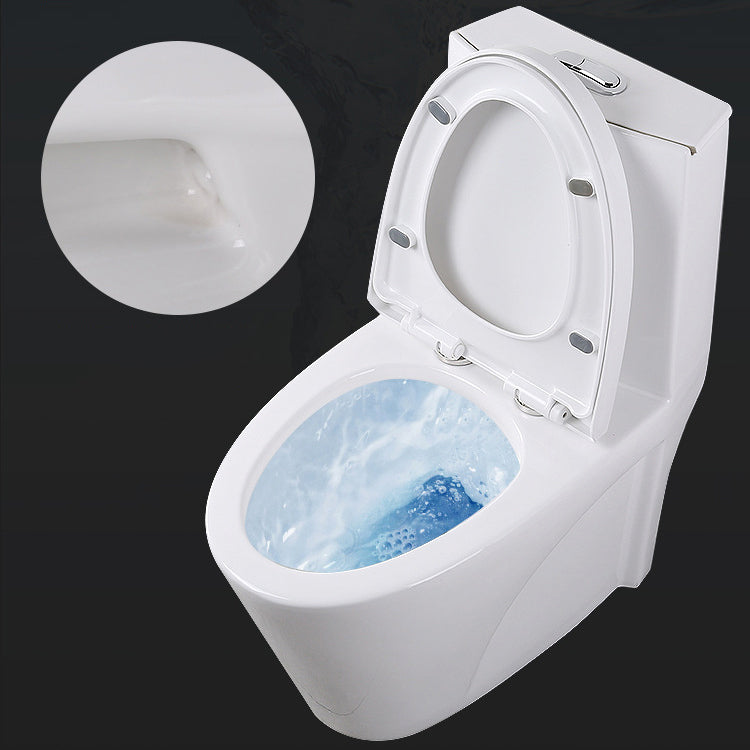 Contemporary Elongated Toilet Bowl Gravity Flush Toilet with Seat for Bathroom Clearhalo 'Bathroom Remodel & Bathroom Fixtures' 'Home Improvement' 'home_improvement' 'home_improvement_toilets' 'Toilets & Bidets' 'Toilets' 6212600