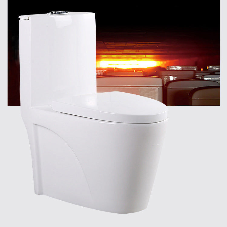 Contemporary Elongated Toilet Bowl Gravity Flush Toilet with Seat for Bathroom Clearhalo 'Bathroom Remodel & Bathroom Fixtures' 'Home Improvement' 'home_improvement' 'home_improvement_toilets' 'Toilets & Bidets' 'Toilets' 6212602