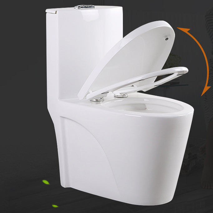 Contemporary Elongated Toilet Bowl Gravity Flush Toilet with Seat for Bathroom Clearhalo 'Bathroom Remodel & Bathroom Fixtures' 'Home Improvement' 'home_improvement' 'home_improvement_toilets' 'Toilets & Bidets' 'Toilets' 6212605