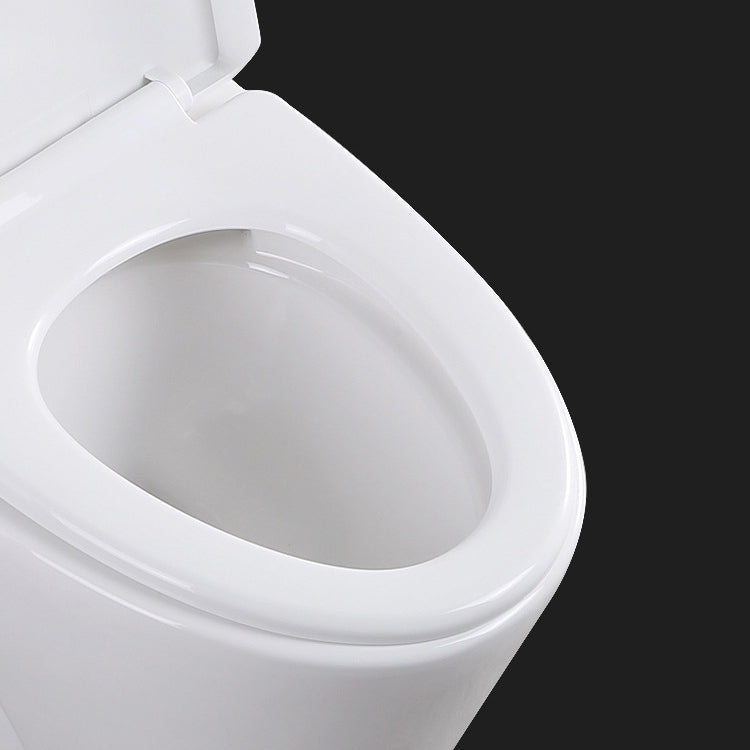 Contemporary Elongated Toilet Bowl Gravity Flush Toilet with Seat for Bathroom Clearhalo 'Bathroom Remodel & Bathroom Fixtures' 'Home Improvement' 'home_improvement' 'home_improvement_toilets' 'Toilets & Bidets' 'Toilets' 6212607