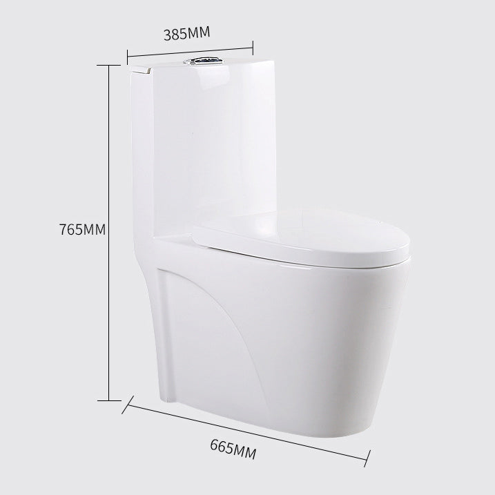 Contemporary Elongated Toilet Bowl Gravity Flush Toilet with Seat for Bathroom Clearhalo 'Bathroom Remodel & Bathroom Fixtures' 'Home Improvement' 'home_improvement' 'home_improvement_toilets' 'Toilets & Bidets' 'Toilets' 6212609