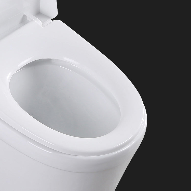 White Modern Flush Toilet Ceramic Elong One-Piece Toilet with Slow Close Seat Clearhalo 'Bathroom Remodel & Bathroom Fixtures' 'Home Improvement' 'home_improvement' 'home_improvement_toilets' 'Toilets & Bidets' 'Toilets' 6212682