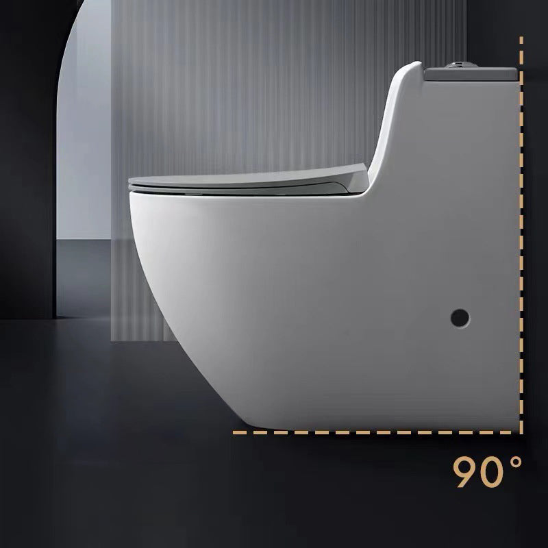 Modern Elongated Toilet Bowl Siphon Jet Flush Toilet with Seat Clearhalo 'Bathroom Remodel & Bathroom Fixtures' 'Home Improvement' 'home_improvement' 'home_improvement_toilets' 'Toilets & Bidets' 'Toilets' 6212738