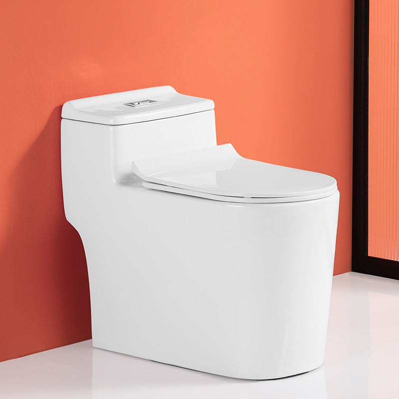 Floor Mounted Porcelain Toilet One-Piece Toilet Modern Flush Toilet 15"L x 28"W x 24"H Clearhalo 'Bathroom Remodel & Bathroom Fixtures' 'Home Improvement' 'home_improvement' 'home_improvement_toilets' 'Toilets & Bidets' 'Toilets' 6213930