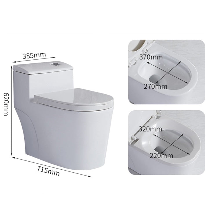 Modern Siphon Jet Toilet Floor Mount Flush Toilet with Toilet Seat Clearhalo 'Bathroom Remodel & Bathroom Fixtures' 'Home Improvement' 'home_improvement' 'home_improvement_toilets' 'Toilets & Bidets' 'Toilets' 6213968