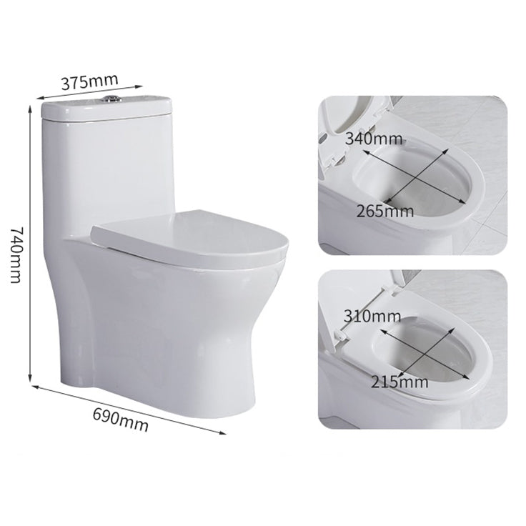 Modern Siphon Jet Toilet Floor Mount Flush Toilet with Toilet Seat Clearhalo 'Bathroom Remodel & Bathroom Fixtures' 'Home Improvement' 'home_improvement' 'home_improvement_toilets' 'Toilets & Bidets' 'Toilets' 6213977