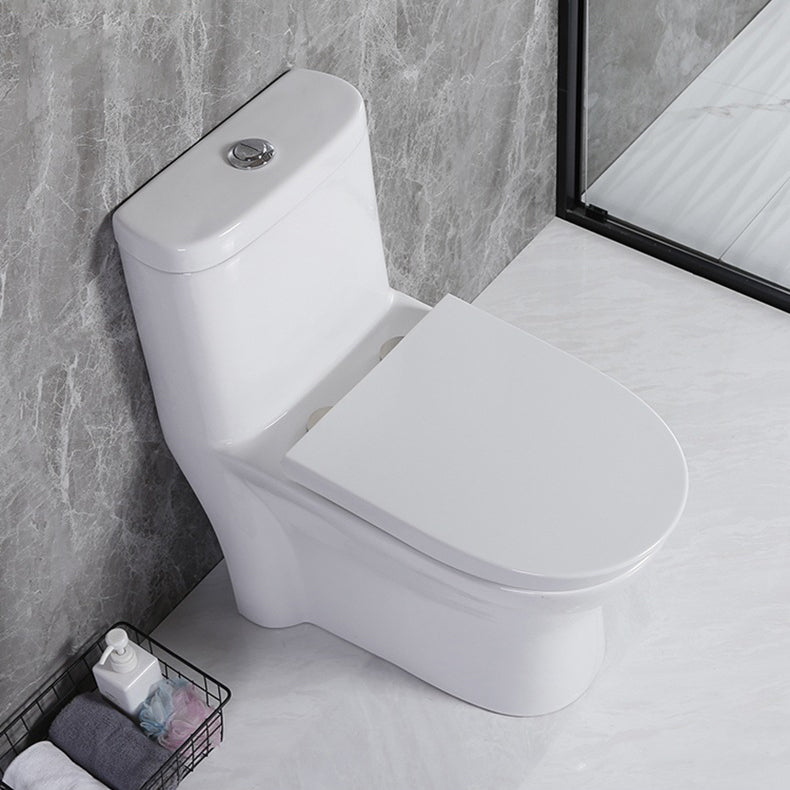 Inodoro moderno gris con sifón y chorro de agua, inodoro de una pieza para  montaje en pared para baño - Clearhalo