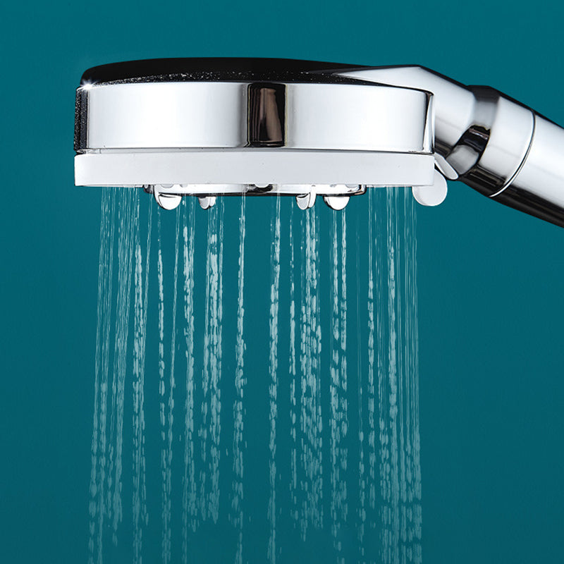 Modern Handheld Shower Head Adjustable Spray Pattern Shower Head in Stainless Steel Clearhalo 'Bathroom Remodel & Bathroom Fixtures' 'Home Improvement' 'home_improvement' 'home_improvement_shower_heads' 'Shower Heads' 'shower_heads' 'Showers & Bathtubs Plumbing' 'Showers & Bathtubs' 6215090