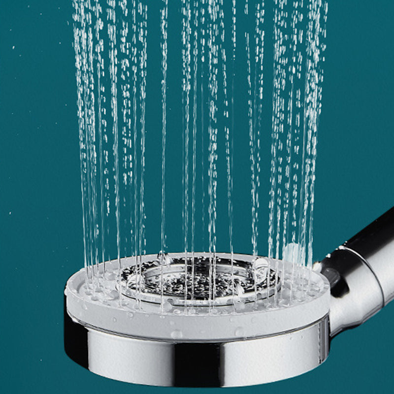 Modern Handheld Shower Head Adjustable Spray Pattern Shower Head in Stainless Steel Clearhalo 'Bathroom Remodel & Bathroom Fixtures' 'Home Improvement' 'home_improvement' 'home_improvement_shower_heads' 'Shower Heads' 'shower_heads' 'Showers & Bathtubs Plumbing' 'Showers & Bathtubs' 6215091