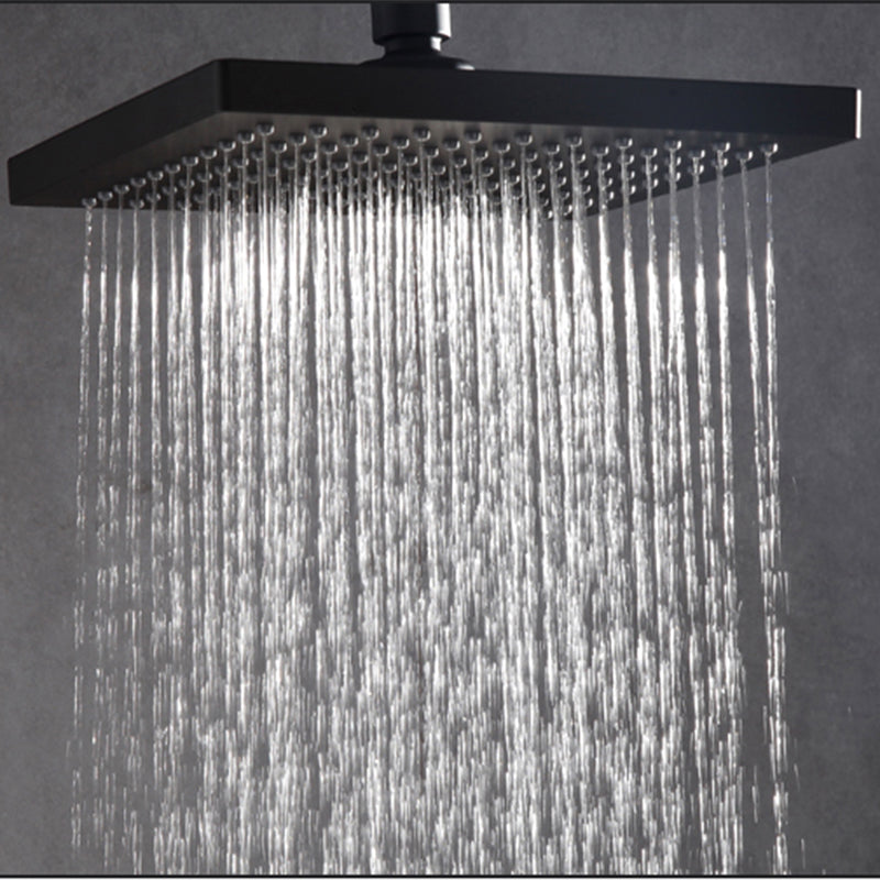 Traditional Metal Fixed Shower Head Ceiling Mounted Square Fixed Shower Head Clearhalo 'Bathroom Remodel & Bathroom Fixtures' 'Home Improvement' 'home_improvement' 'home_improvement_shower_heads' 'Shower Heads' 'shower_heads' 'Showers & Bathtubs Plumbing' 'Showers & Bathtubs' 6215107