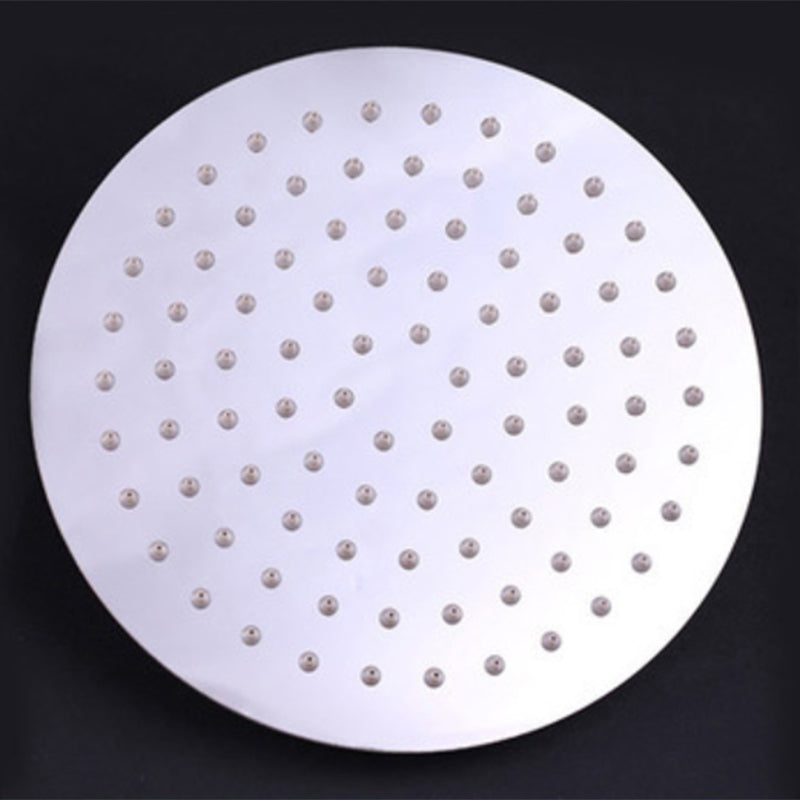 Metal Fixed Shower Head Modern Bathroom Ceiling Mounted Shower Head 8"L x 8"W Round Clearhalo 'Bathroom Remodel & Bathroom Fixtures' 'Home Improvement' 'home_improvement' 'home_improvement_shower_heads' 'Shower Heads' 'shower_heads' 'Showers & Bathtubs Plumbing' 'Showers & Bathtubs' 6215192