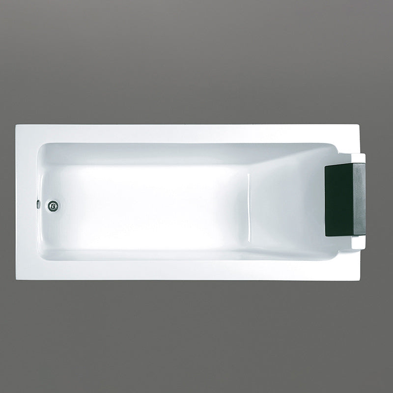 Modern Drop-in Acrylic Bathtub Internal Drain White Soaking Tub Clearhalo 'Bathroom Remodel & Bathroom Fixtures' 'Bathtubs' 'Home Improvement' 'home_improvement' 'home_improvement_bathtubs' 'Showers & Bathtubs' 6226195