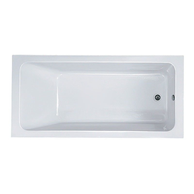 Modern Drop-in Acrylic Bathtub Internal Drain White Soaking Tub Clearhalo 'Bathroom Remodel & Bathroom Fixtures' 'Bathtubs' 'Home Improvement' 'home_improvement' 'home_improvement_bathtubs' 'Showers & Bathtubs' 6226196