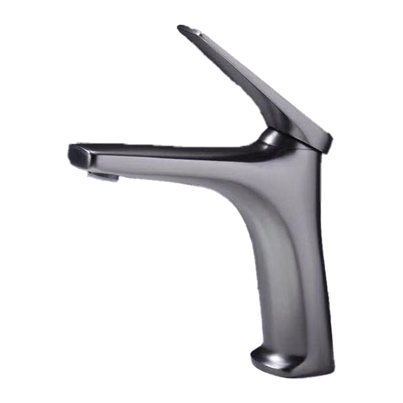 Contemporary Copper Vessel Faucet Lever Handles Low Arc Vessel Faucet Clearhalo 'Bathroom Remodel & Bathroom Fixtures' 'Bathroom Sink Faucets' 'Bathroom Sinks & Faucet Components' 'bathroom_sink_faucets' 'Home Improvement' 'home_improvement' 'home_improvement_bathroom_sink_faucets' 6227167