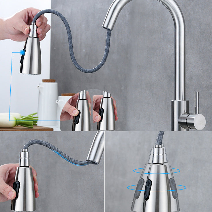 Grifos modernos Monomando abatible con dispensador de agua Grifos de cocina  estándar