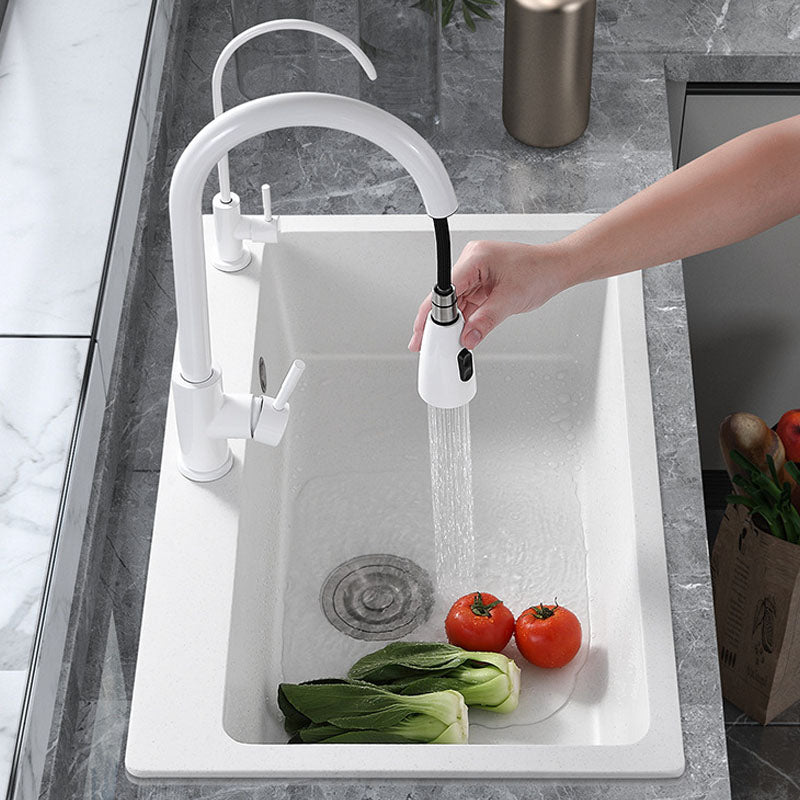 Modern Kitchen Sink Quartz with Accessories and Faucet Drop-In Workstation Sink Clearhalo 'Home Improvement' 'home_improvement' 'home_improvement_kitchen_sinks' 'Kitchen Remodel & Kitchen Fixtures' 'Kitchen Sinks & Faucet Components' 'Kitchen Sinks' 'kitchen_sinks' 6227405