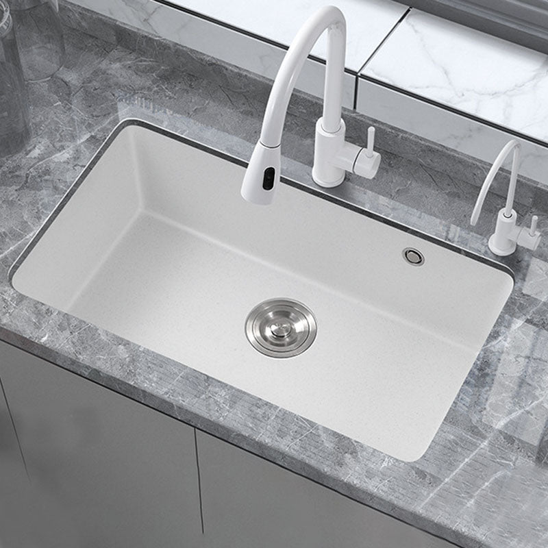 Modern Kitchen Sink Quartz with Accessories and Faucet Drop-In Workstation Sink Clearhalo 'Home Improvement' 'home_improvement' 'home_improvement_kitchen_sinks' 'Kitchen Remodel & Kitchen Fixtures' 'Kitchen Sinks & Faucet Components' 'Kitchen Sinks' 'kitchen_sinks' 6227406