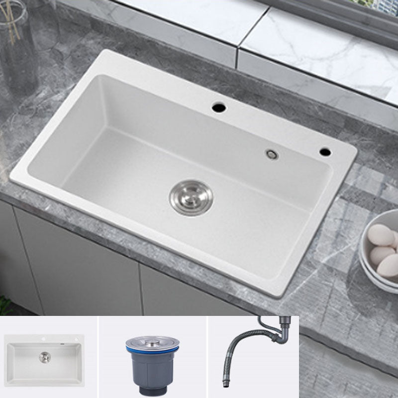 Modern Kitchen Sink Quartz with Accessories and Faucet Drop-In Workstation Sink Sink Only None Clearhalo 'Home Improvement' 'home_improvement' 'home_improvement_kitchen_sinks' 'Kitchen Remodel & Kitchen Fixtures' 'Kitchen Sinks & Faucet Components' 'Kitchen Sinks' 'kitchen_sinks' 6227414