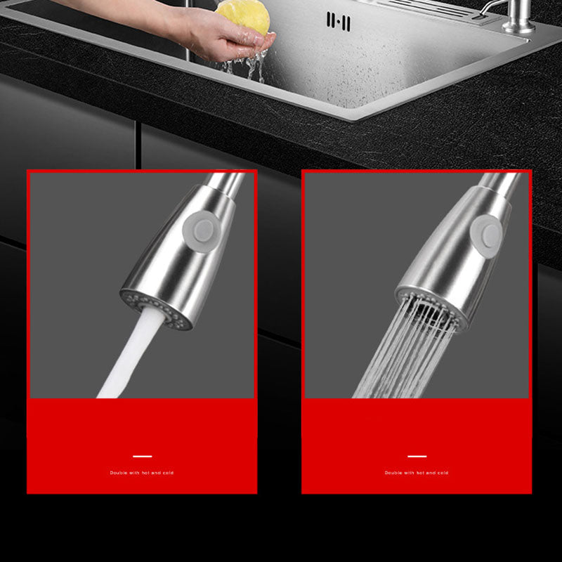 Modern Kitchen Sink Stainless Steel with Accessories and Faucet Kitchen Bar Sink Clearhalo 'Home Improvement' 'home_improvement' 'home_improvement_kitchen_sinks' 'Kitchen Remodel & Kitchen Fixtures' 'Kitchen Sinks & Faucet Components' 'Kitchen Sinks' 'kitchen_sinks' 6227536