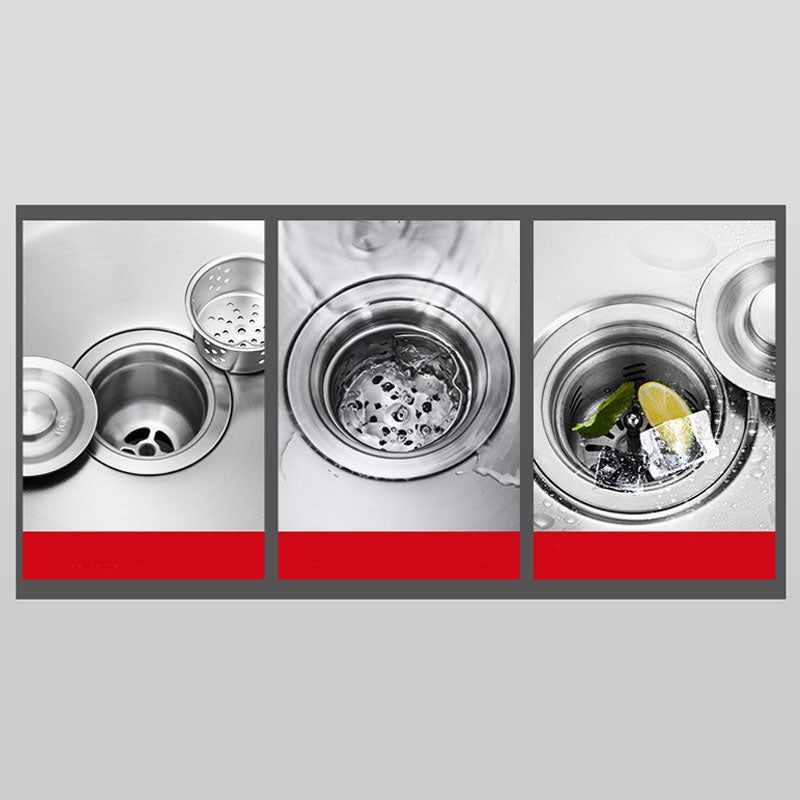 Modern Kitchen Sink Stainless Steel with Accessories and Faucet Kitchen Bar Sink Clearhalo 'Home Improvement' 'home_improvement' 'home_improvement_kitchen_sinks' 'Kitchen Remodel & Kitchen Fixtures' 'Kitchen Sinks & Faucet Components' 'Kitchen Sinks' 'kitchen_sinks' 6227541