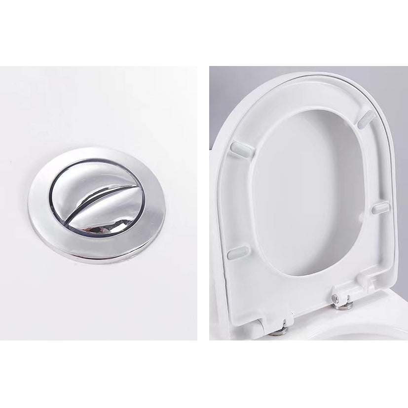 Porcelain Siphon Jet Toilet Floor Mounted One Piece Toilet Urine Toilet Clearhalo 'Bathroom Remodel & Bathroom Fixtures' 'Home Improvement' 'home_improvement' 'home_improvement_toilets' 'Toilets & Bidets' 'Toilets' 6229125