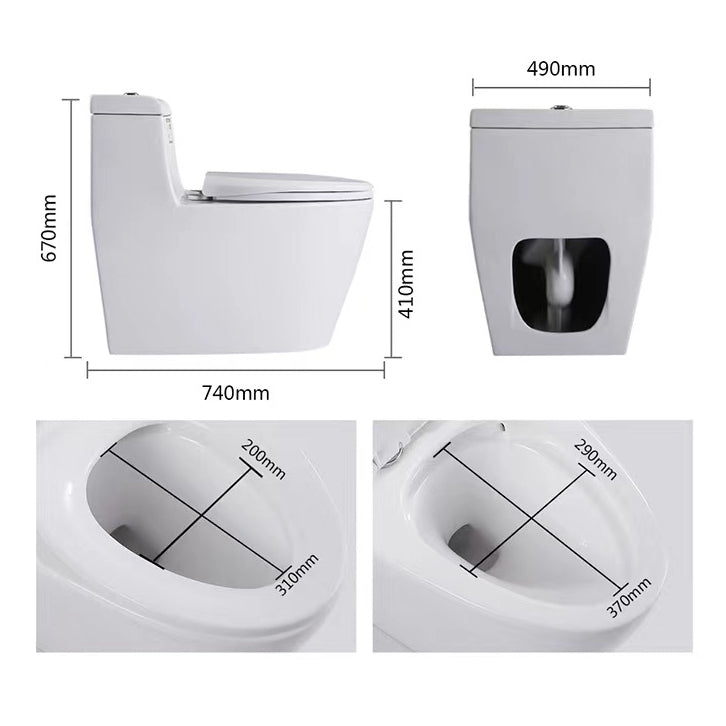 Porcelain Siphon Jet Toilet Floor Mounted One Piece Toilet Urine Toilet Clearhalo 'Bathroom Remodel & Bathroom Fixtures' 'Home Improvement' 'home_improvement' 'home_improvement_toilets' 'Toilets & Bidets' 'Toilets' 6229130