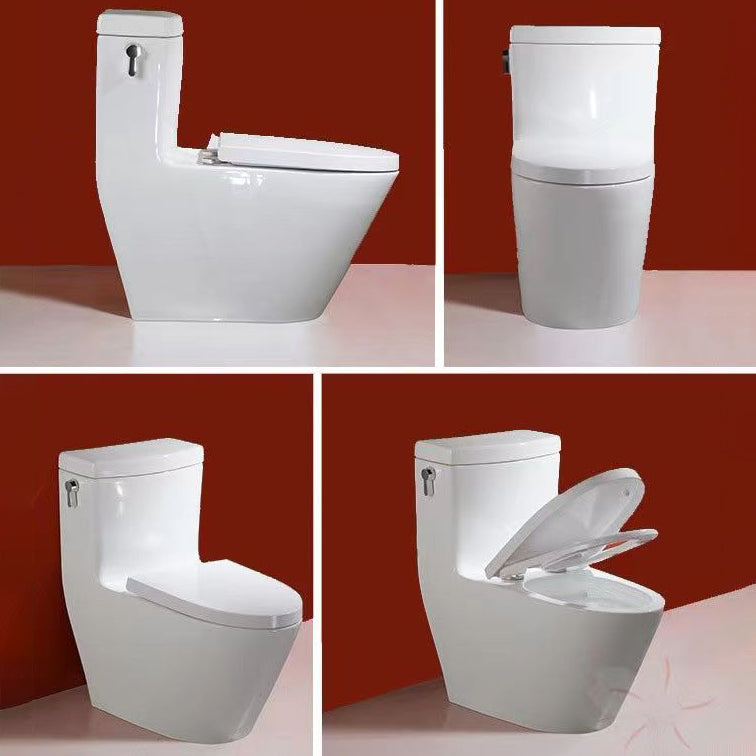 Porcelain Siphon Jet Toilet Floor Mounted One Piece Toilet Urine Toilet Clearhalo 'Bathroom Remodel & Bathroom Fixtures' 'Home Improvement' 'home_improvement' 'home_improvement_toilets' 'Toilets & Bidets' 'Toilets' 6229139