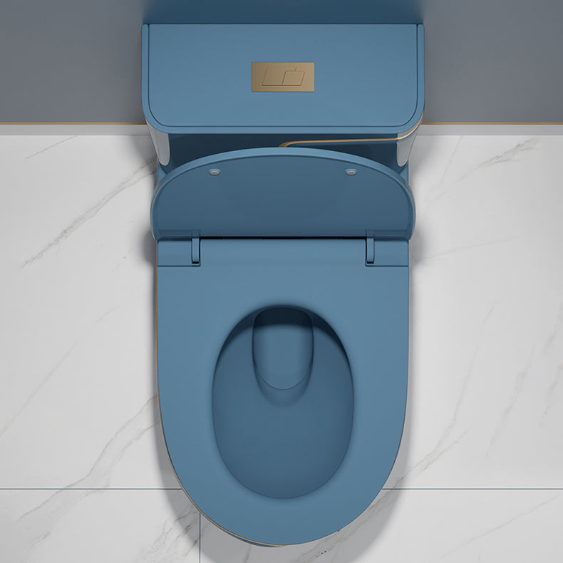 One-Piece Flush Toilet Floor Mount Traditional Toilet with Slow Close Seat Clearhalo 'Bathroom Remodel & Bathroom Fixtures' 'Home Improvement' 'home_improvement' 'home_improvement_toilets' 'Toilets & Bidets' 'Toilets' 6229218