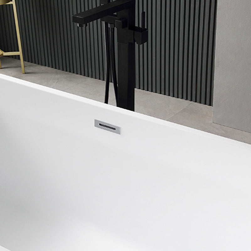 Flat bottom Acrylic Bathtub Soaking White Internal Drain Tub Clearhalo 'Bathroom Remodel & Bathroom Fixtures' 'Bathtubs' 'Home Improvement' 'home_improvement' 'home_improvement_bathtubs' 'Showers & Bathtubs' 6237340