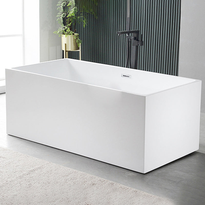 Flat bottom Acrylic Bathtub Soaking White Internal Drain Tub Clearhalo 'Bathroom Remodel & Bathroom Fixtures' 'Bathtubs' 'Home Improvement' 'home_improvement' 'home_improvement_bathtubs' 'Showers & Bathtubs' 6237342