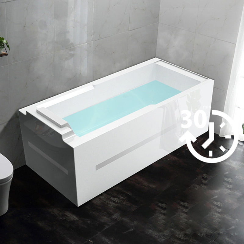 Soaking Rectangular Bathtub Modern Bathroom with Faucet Bath Tub Clearhalo 'Bathroom Remodel & Bathroom Fixtures' 'Bathtubs' 'Home Improvement' 'home_improvement' 'home_improvement_bathtubs' 'Showers & Bathtubs' 6237409