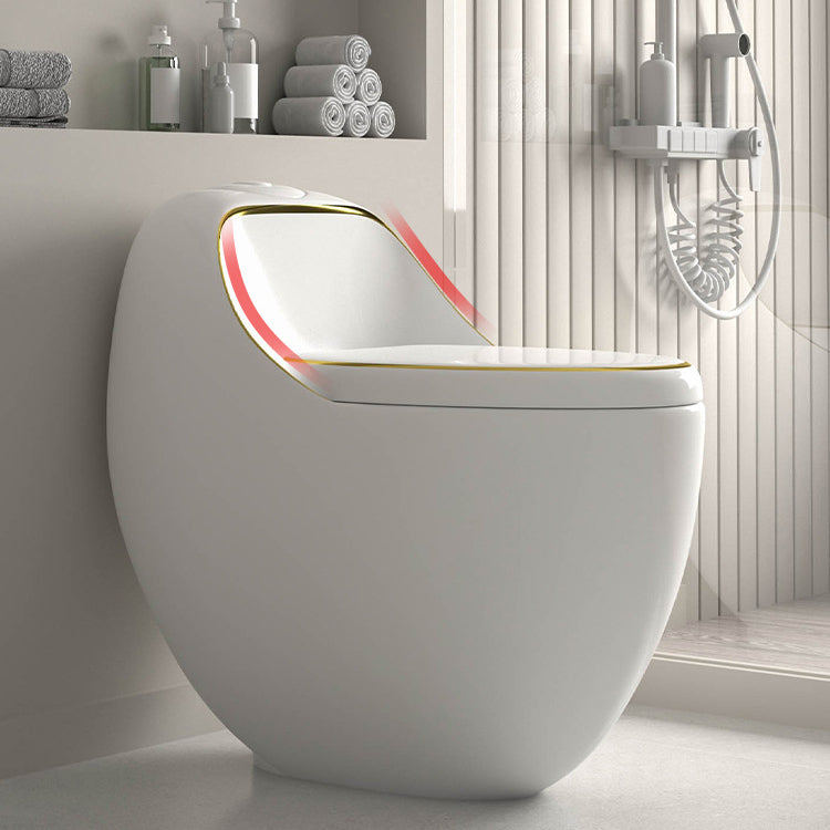 Siphon Jet Toilet Bowl Floor Mounted All-In-One Urine Toilet Clearhalo 'Bathroom Remodel & Bathroom Fixtures' 'Home Improvement' 'home_improvement' 'home_improvement_toilets' 'Toilets & Bidets' 'Toilets' 6242300
