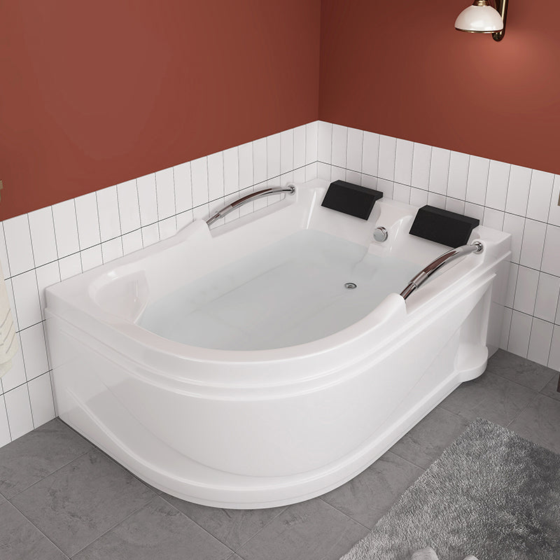 Free Form White Bathtub Bathroom Back to Wall Modern Bath Tub Tub Only Tub Clearhalo 'Bathroom Remodel & Bathroom Fixtures' 'Bathtubs' 'Home Improvement' 'home_improvement' 'home_improvement_bathtubs' 'Showers & Bathtubs' 6250285