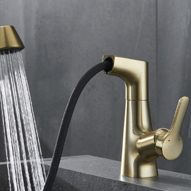 Industrial Style Faucets Lever Handles Widespread Faucets for Bathroom Gold Clearhalo 'Bathroom Remodel & Bathroom Fixtures' 'Bathroom Sink Faucets' 'Bathroom Sinks & Faucet Components' 'bathroom_sink_faucets' 'Home Improvement' 'home_improvement' 'home_improvement_bathroom_sink_faucets' 6255480