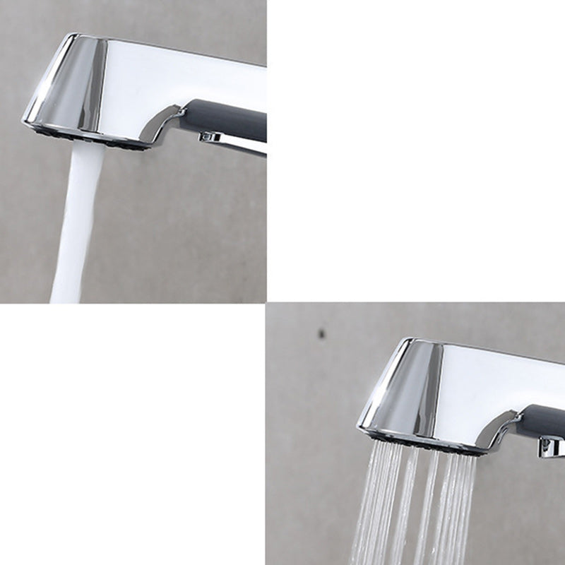 Industrial Style Faucets Lever Handles Widespread Faucets for Bathroom Clearhalo 'Bathroom Remodel & Bathroom Fixtures' 'Bathroom Sink Faucets' 'Bathroom Sinks & Faucet Components' 'bathroom_sink_faucets' 'Home Improvement' 'home_improvement' 'home_improvement_bathroom_sink_faucets' 6255485