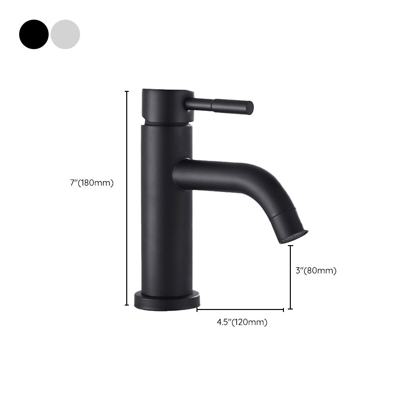 Contemporary Vessel Faucet Single Handle Low Arc Copper Vessel Faucet Clearhalo 'Bathroom Remodel & Bathroom Fixtures' 'Bathroom Sink Faucets' 'Bathroom Sinks & Faucet Components' 'bathroom_sink_faucets' 'Home Improvement' 'home_improvement' 'home_improvement_bathroom_sink_faucets' 6255540