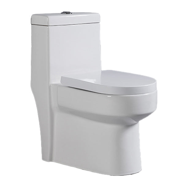 Contemporary One Piece Toilet Floor Mounted Toilet Bowl for Washroom 14"L x 26"W x 28"H Clearhalo 'Bathroom Remodel & Bathroom Fixtures' 'Home Improvement' 'home_improvement' 'home_improvement_toilets' 'Toilets & Bidets' 'Toilets' 6262276