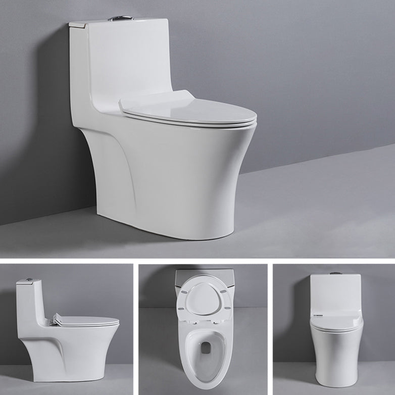 Contemporary One Piece Toilet Floor Mounted Toilet Bowl for Washroom Clearhalo 'Bathroom Remodel & Bathroom Fixtures' 'Home Improvement' 'home_improvement' 'home_improvement_toilets' 'Toilets & Bidets' 'Toilets' 6262286