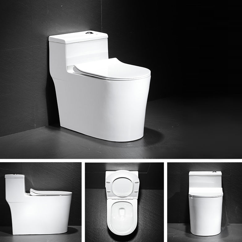 Contemporary One Piece Toilet Floor Mounted Toilet Bowl for Washroom Clearhalo 'Bathroom Remodel & Bathroom Fixtures' 'Home Improvement' 'home_improvement' 'home_improvement_toilets' 'Toilets & Bidets' 'Toilets' 6262290