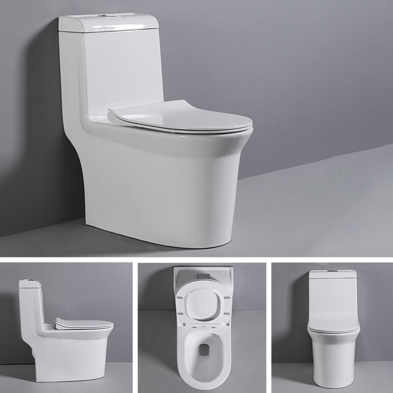 Contemporary One Piece Toilet Floor Mounted Toilet Bowl for Washroom Clearhalo 'Bathroom Remodel & Bathroom Fixtures' 'Home Improvement' 'home_improvement' 'home_improvement_toilets' 'Toilets & Bidets' 'Toilets' 6262291