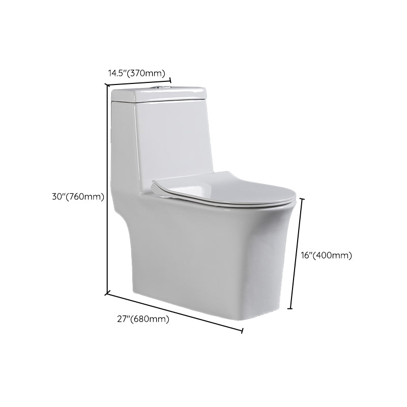 Contemporary One Piece Toilet Floor Mounted Toilet Bowl for Washroom Clearhalo 'Bathroom Remodel & Bathroom Fixtures' 'Home Improvement' 'home_improvement' 'home_improvement_toilets' 'Toilets & Bidets' 'Toilets' 6262296