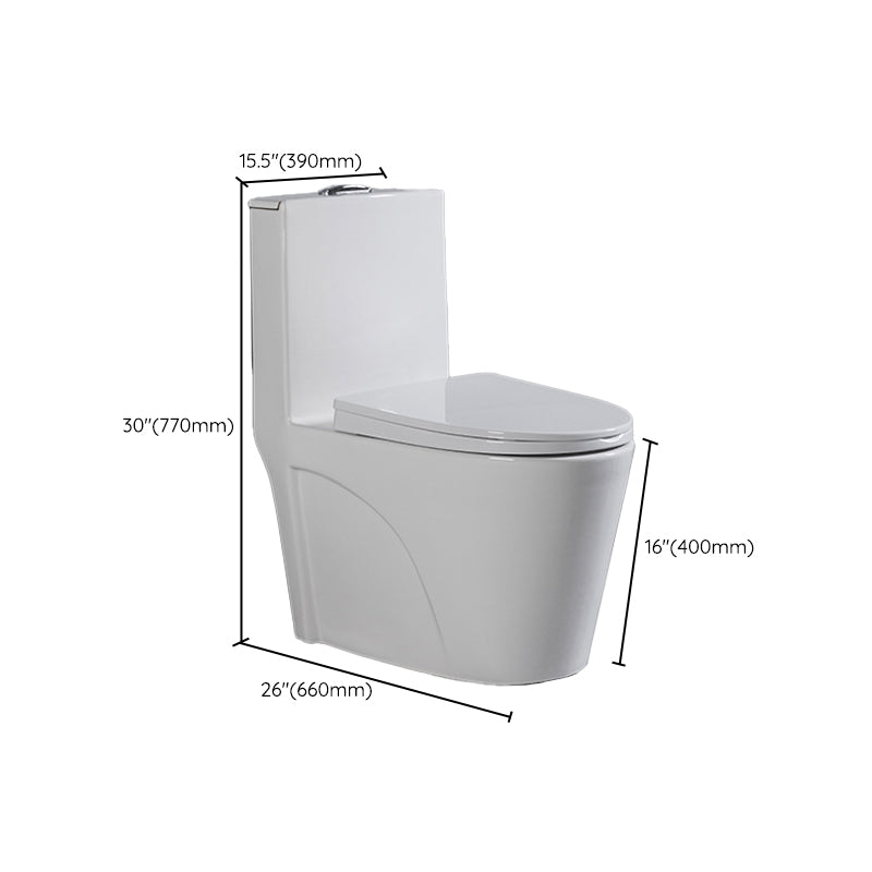 Contemporary One Piece Toilet Floor Mounted Toilet Bowl for Washroom Clearhalo 'Bathroom Remodel & Bathroom Fixtures' 'Home Improvement' 'home_improvement' 'home_improvement_toilets' 'Toilets & Bidets' 'Toilets' 6262297
