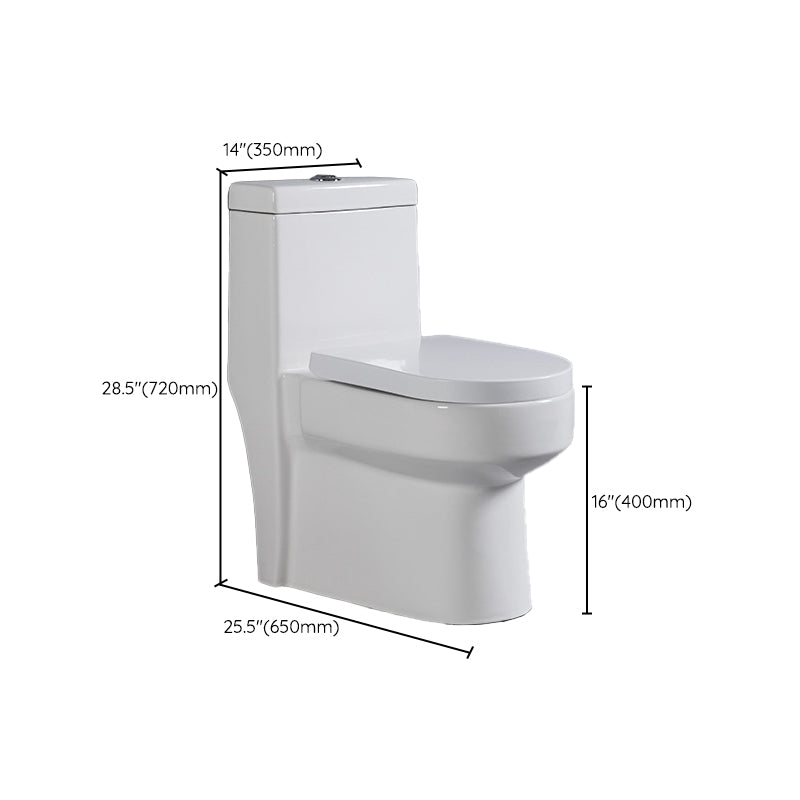 Contemporary One Piece Toilet Floor Mounted Toilet Bowl for Washroom Clearhalo 'Bathroom Remodel & Bathroom Fixtures' 'Home Improvement' 'home_improvement' 'home_improvement_toilets' 'Toilets & Bidets' 'Toilets' 6262298